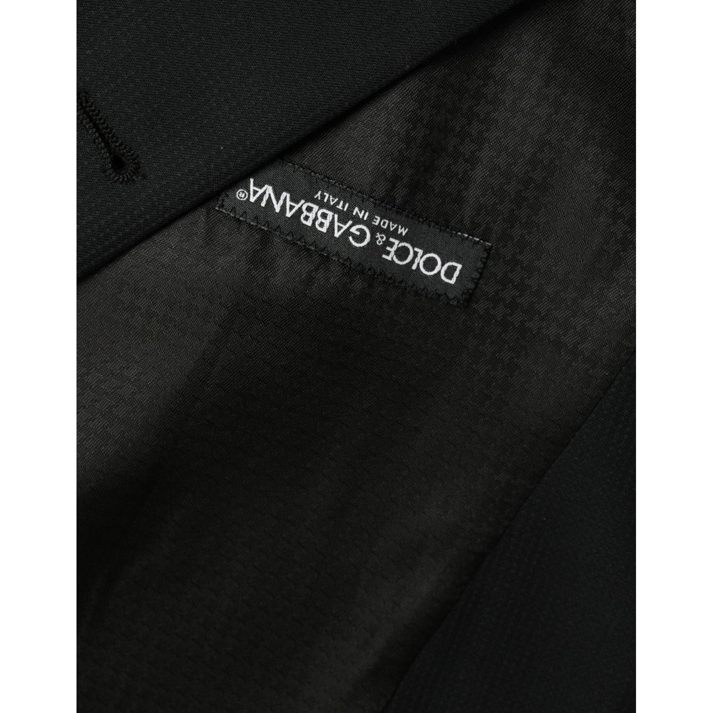 Dolce & Gabbana Black Wool Waistcoat Dress Formal Vest TSH851981-54