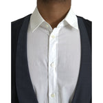 Dolce & Gabbana Black Wool Waistcoat Dress Formal Vest TSH851989-48