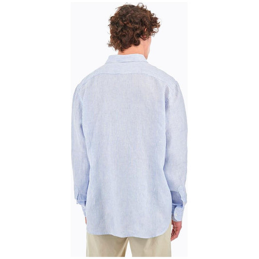 La Martina White Cotton Shirt La Martina Light Gray