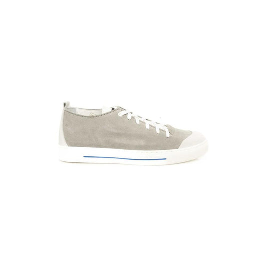 Cerruti 1881 Gray Cowhide Men Sneaker Cerruti 1881 Gray