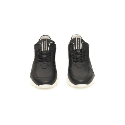 Cerruti 1881 Blue Cowhide Men Sneaker