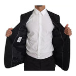 Dolce & Gabbana Black Slim Jacket Coat Blazer MARTINI KOS1622-46