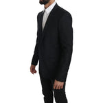 Dolce & Gabbana Black Slim Jacket Coat Blazer MARTINI KOS1622-46