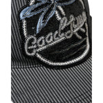 Dolce & Gabbana Black Cotton Embellished Baseball Hat Men HAT9585-57