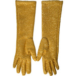 Dolce & Gabbana Gold Lurex Fantasia Mid Arm Length Gloves Dolce & Gabbana Dark Goldenrod
