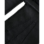 Dolce & Gabbana Black Leather Fur Short Hands Gloves LB30149-10
