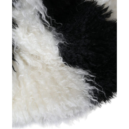 Dolce & Gabbana Black White Stripes Mohair Fur Bucket Hat