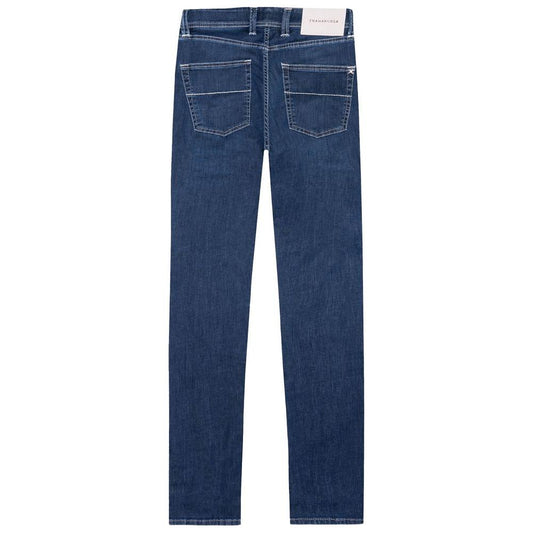 Tramarossa Blue Cotton Men's Jeans Tramarossa Dark Slate Gray