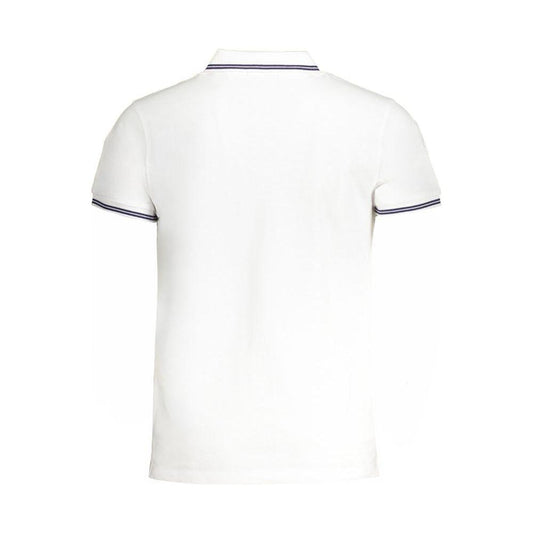 Cavalli Class White Cotton Polo Shirt Cavalli Class White Smoke