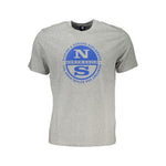 North Sails Gray Cotton T-Shirt NOSA-27304-XL-FBB-199