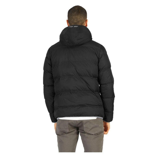 La Martina Black Nylon Men's Jacket La Martina Dark Slate Gray