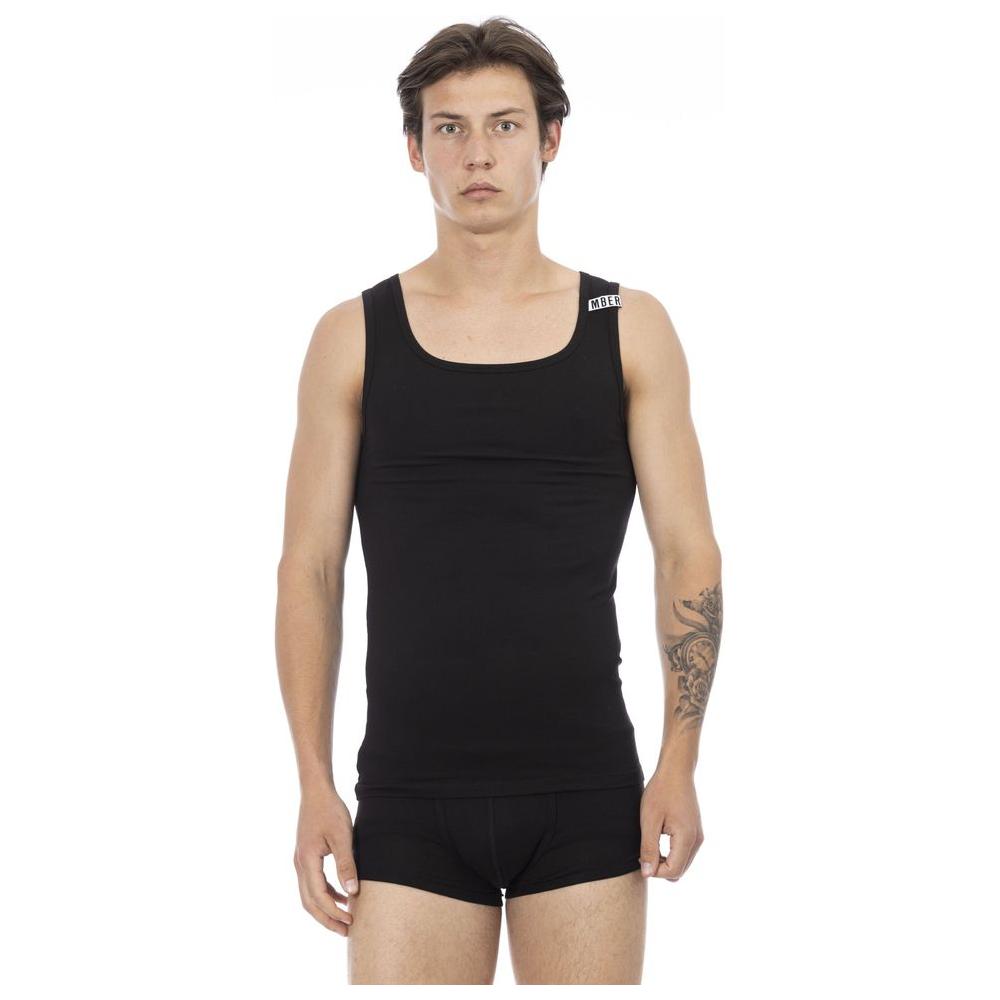 Bikkembergs Black Cotton Men's Tank Top