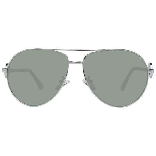 Guess Silver Women Sunglasses Guess Dark Sea Green