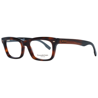 Ermenegildo Zegna Brown Plastic Glasses (Frames)