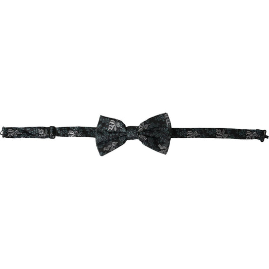 Dolce & Gabbana Multicolor Fantasy Floral Silk Adjustable Neck Men Bow Tie Dolce & Gabbana Dark Slate Gray
