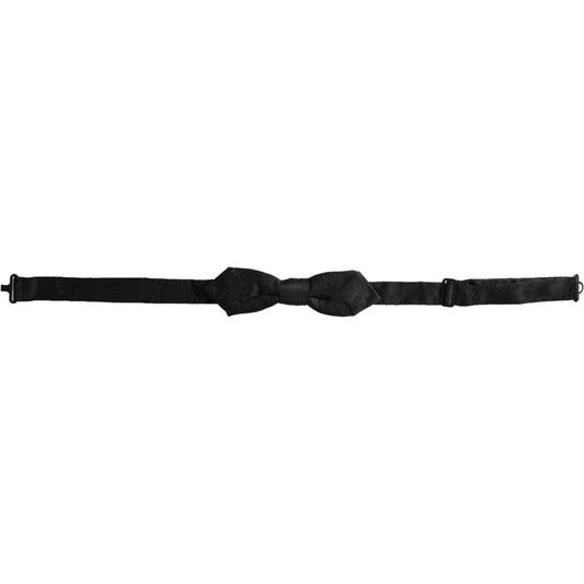 Dolce & Gabbana Multicolor Fantasy Silk Adjustable Neck Bow Tie Dolce & Gabbana Black