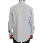 Cavalli Light Blue Cotton Slim Fit Dress Shirt TSH1486-5