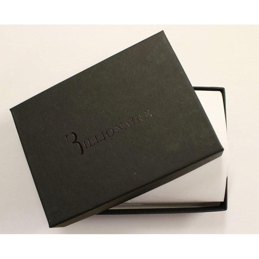 Billionaire Italian Couture Brown Leather Bifold Wallet