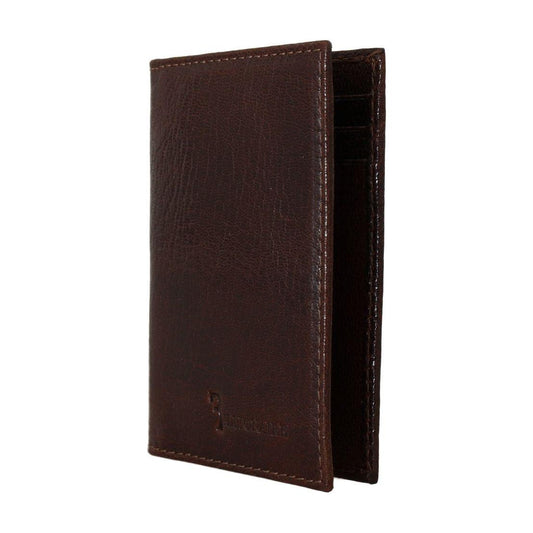 Billionaire Italian Couture Brown Leather Bifold Wallet