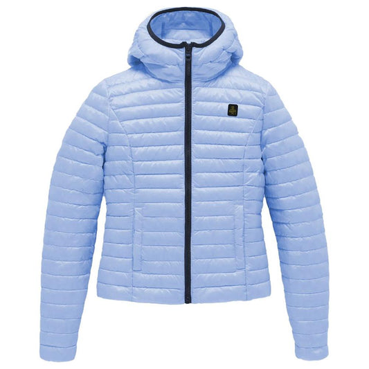 Refrigiwear Light Blue Polyamide Jackets & Coat Refrigiwear Light Steel Blue