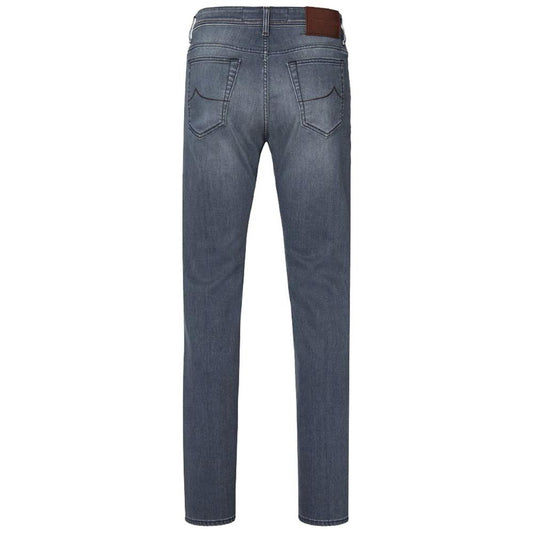 Jacob Cohen Blue Cotton Men Jeans Jacob Cohen Dark Slate Gray