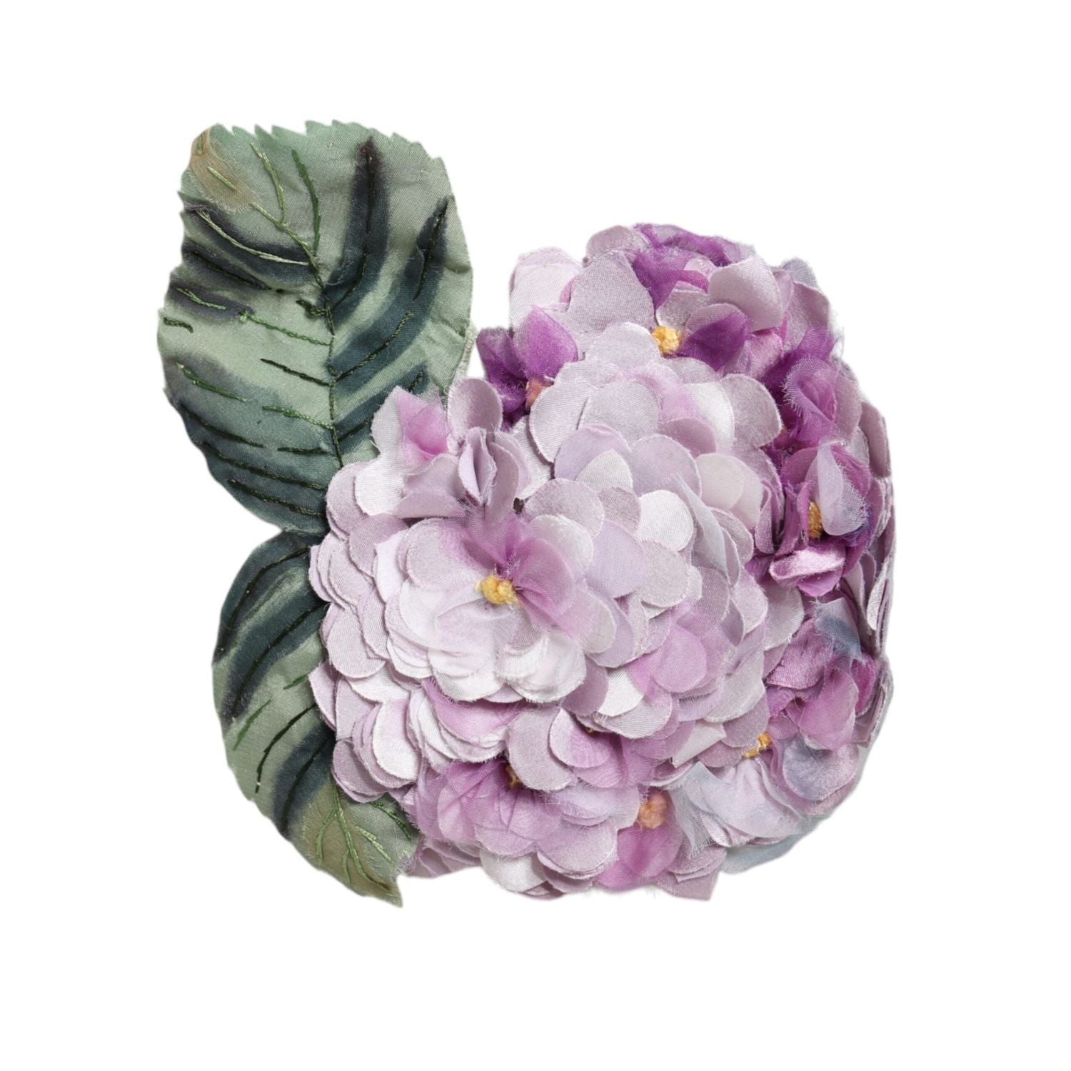 Dolce & Gabbana Multicolor Hydrangea Gold Brass Pin Brooch