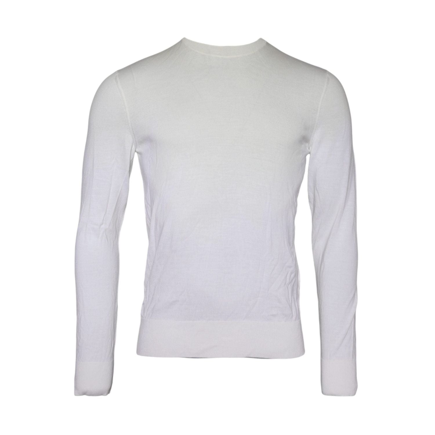 Dolce & Gabbana Off White Wool Turtle Neck Pullover Sweater