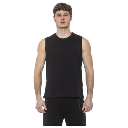Tond Black Cotton Men Tank Top