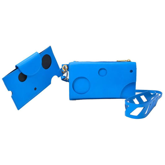 Off-White Blue Leather Shoulder Bag Off-White Dodger Blue