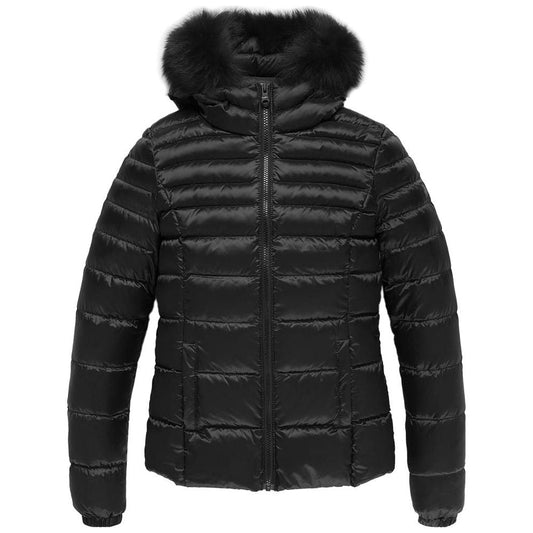 Refrigiwear Black Nylon Women Jacket Refrigiwear Dark Slate Gray