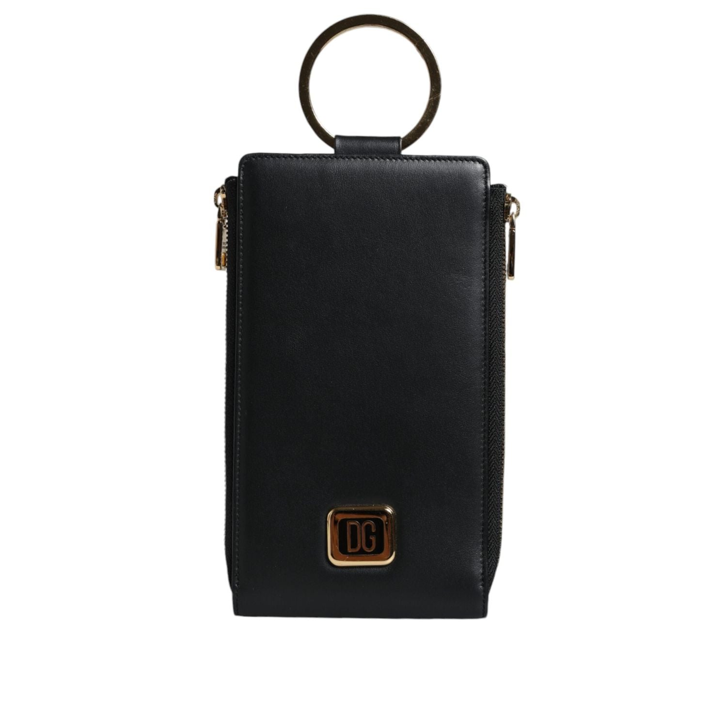 Front view with bag zipped and handles upright.