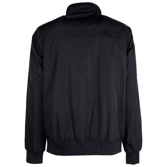 La Martina Black Polyester Jacket La Martina Black