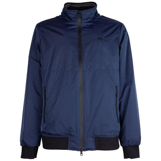 La Martina Blue Polyester Jacket La Martina Dark Slate Gray
