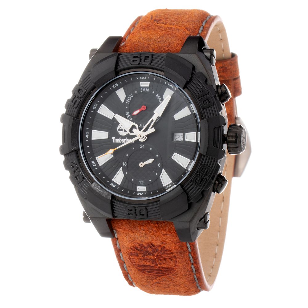 Timberland Brown Leather Dress Watch
