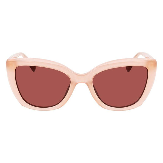 Longchamp Multicolor Acetate Sunglasses Longchamp Peach Puff