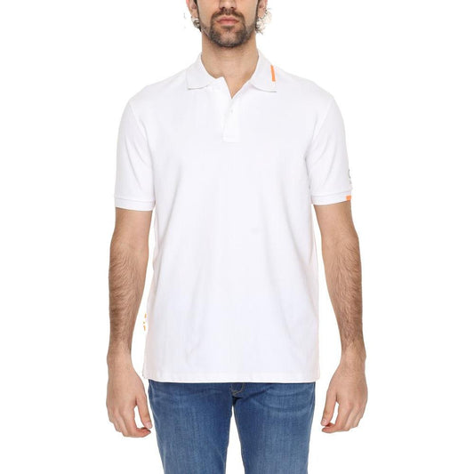 Suns White Cotton Polo Shirt Suns Misty Rose