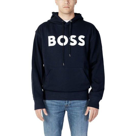 Hugo Boss Blue Cotton Sweater Hugo Boss Black
