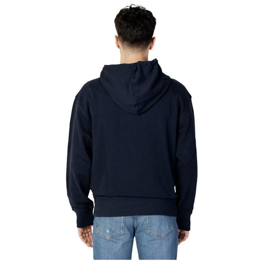 Hugo Boss Blue Cotton Sweater Hugo Boss Black