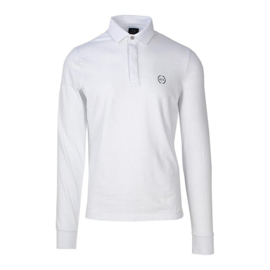 Armani Exchange White Cotton T-Shirt Armani Exchange Light Gray