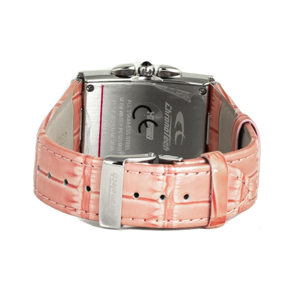 Chronotech Multicolor Leather Dress Watch