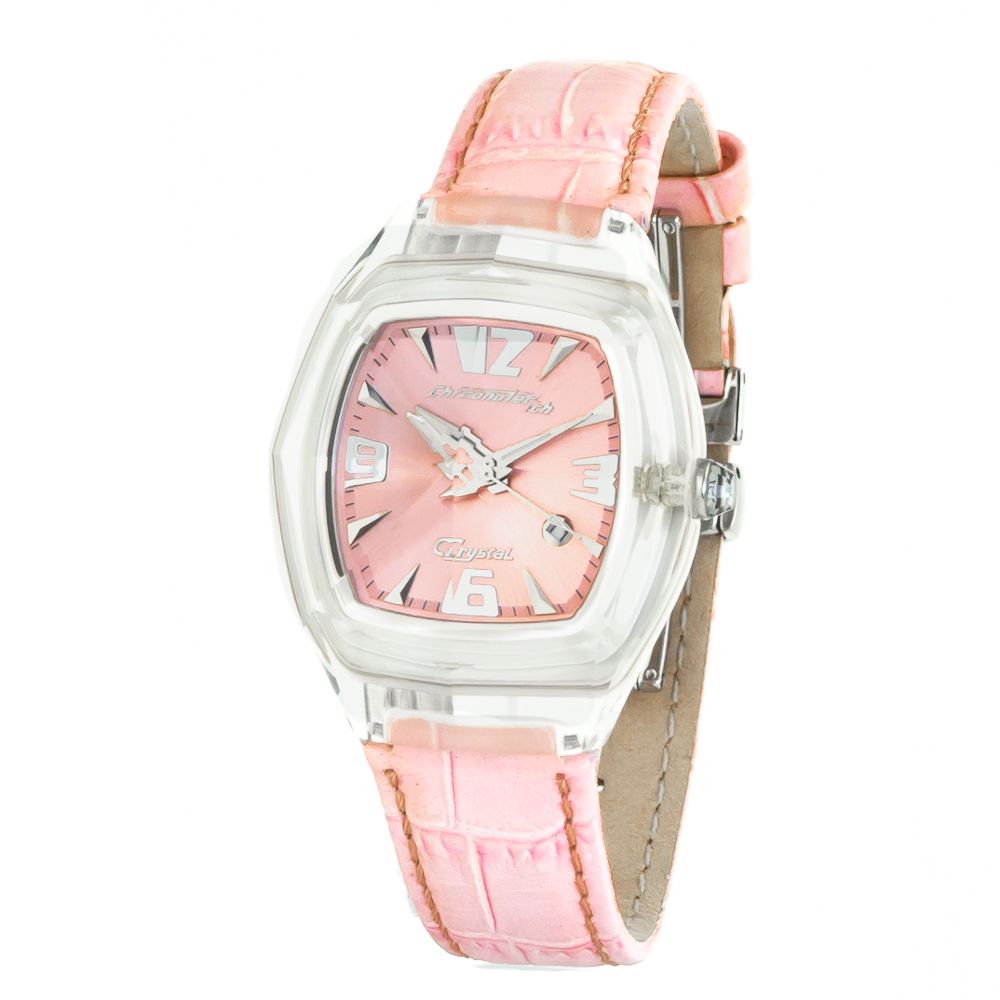 Chronotech Multicolor Leather Dress Watch
