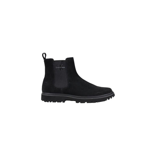 Calvin Klein Jeans Black Suede Leather Boot Calvin Klein Jeans Black