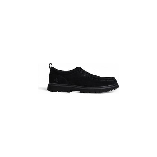 Calvin Klein Black Suede Leather Casual Calvin Klein Black