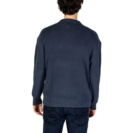 Calvin Klein Jeans Blue Cotton Sweater Calvin Klein Jeans Dark Slate Gray