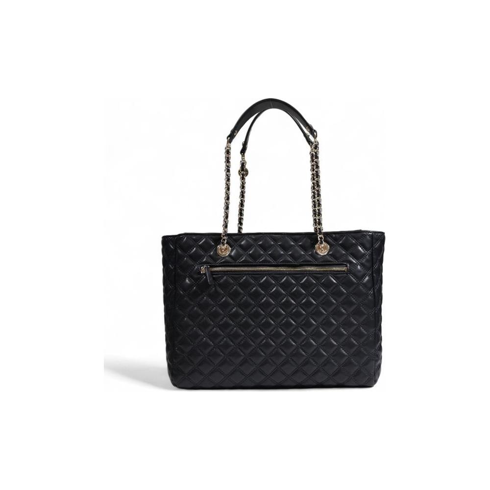 Front view with bag zipped and handles upright.