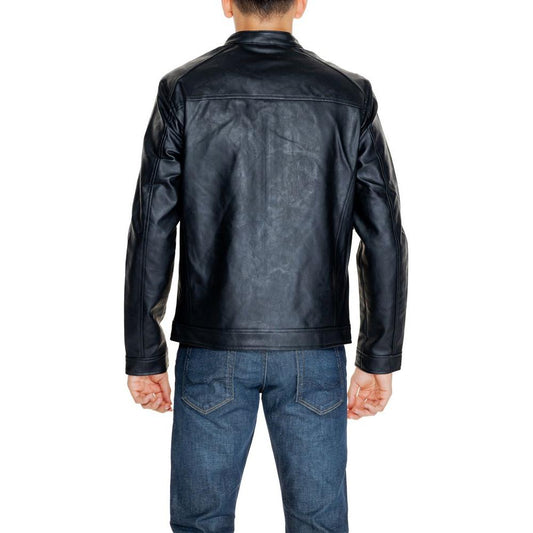 Jack Jones Black Polyester Jacket Jack Jones Dark Slate Gray