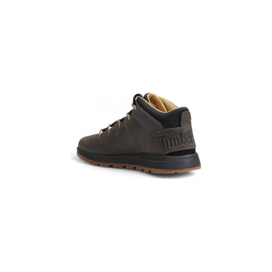 Timberland Gray Recycled Leather Sneaker Timberland Dark Slate Gray