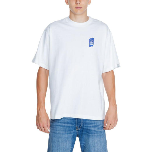 Replay White Cotton T-Shirt Replay Lavender