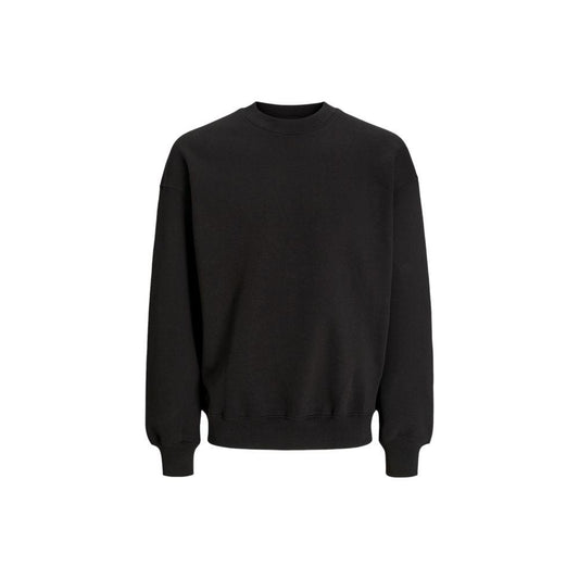 Jack Jones Black Cotton Sweater Jack Jones Black