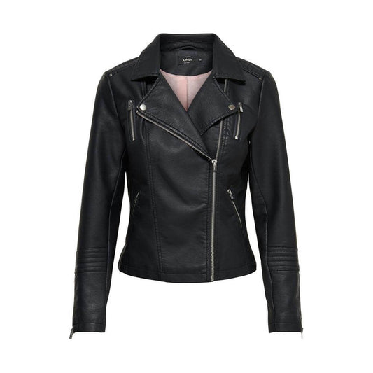 Only Black Viscose Jackets & Coat Only Dark Slate Gray